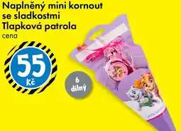 TEDi Naplněný mini kornout se sladkostmi tlapková patrola nabídka