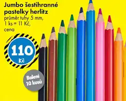 TEDi Jumbo šestihranné pastelky herlitz nabídka