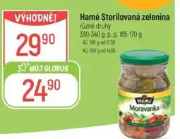 Globus Hamé Sterilovaná zelenina nabídka