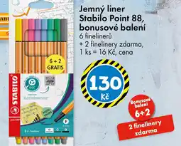 TEDi Jemný liner stabilo point 88, bonusové balení nabídka