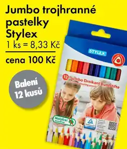 TEDi Jumbo trojhranné pastelky stylex nabídka