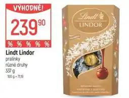 Globus Lindt Lindor nabídka