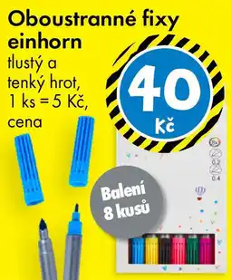TEDi Oboustranné fixy einhorn nabídka