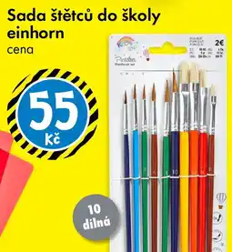 TEDi Sada štětců do školy einhorn nabídka
