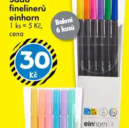 TEDi Sada finelineru einhorn nabídka
