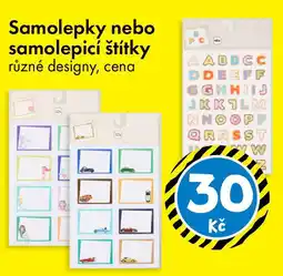 TEDi Samolepky nebo samolepicí štítky nabídka
