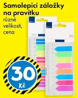 TEDi Samolepicí záložky na pravítku nabídka