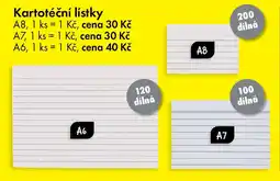 TEDi Kartotéční lístky nabídka