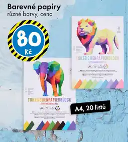 TEDi Barevné papíry nabídka