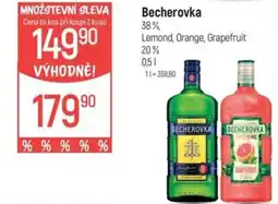 Globus Becherovka nabídka