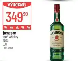 Globus JAMESON irská whiskey nabídka