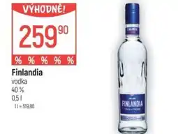 Globus FINLANDIA vodka nabídka