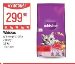 Globus Whiskas granule pro kočky nabídka