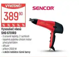 Globus SENCOR Vysoušeč vlasů SHD 6701RD nabídka