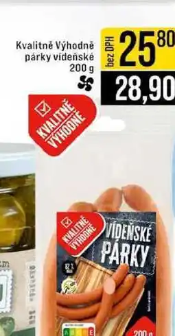 Jip Kvalitně Výhodně párky vídeňské 200 g nabídka