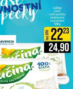 Jip Lučina svěží svěží pažítka smetanová s bylinkami 120 g nabídka