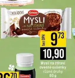 Jip Mysli na zdraví ovesné sušenky různé druhy 60 g nabídka