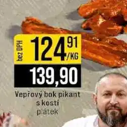 Jip Vepřový bok pikant s kosti plátek 1kg nabídka