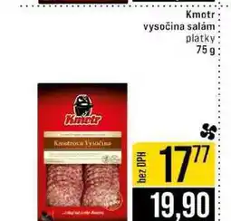 Jip Kmotr vysočina salám platky 75g nabídka