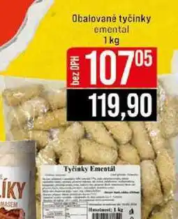 Jip Obalované tyčinky emental 1 kg nabídka