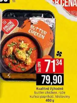 Jip Kvalitně Výhodně butter chicken, rýže kuřecí paprikáš, těstoviny 460 g nabídka
