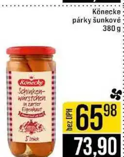 Jip Könecke párky šunkovė 380 g nabídka