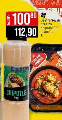 Jip Gastro Servis dresink chipotle BBQ jalapeño 1l nabídka