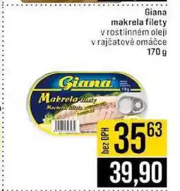 Jip Giana makrela filety v rostlinném oleji v rajčatové omáčce 170 g nabídka