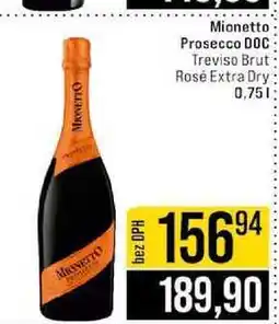 Jip Mionetto Prosecco DOC Treviso Brut Rosé Extra Dry 0,75l nabídka