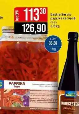 Jip Gastro Servis paprika červená řezy 3,5kg nabídka