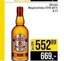 Jip Chivas Regal whisky 12YO 40% 0,7l nabídka