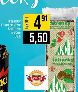 Jip Tatranky lískooříškové kakaové mléčné 33 g nabídka