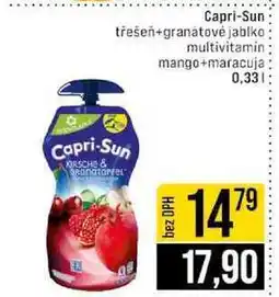 Jip Capri-Sun třešeň+granátové jablko multivitamin mango+maracuja 0,33l nabídka
