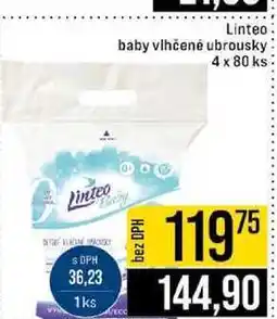 Jip Linteo baby vlhčené ubrousky 4 x 80 ks nabídka