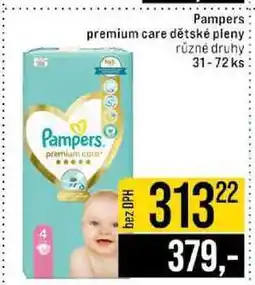 Jip Pampers premium care dětské pleny různé druhy 31-72 ks nabídka