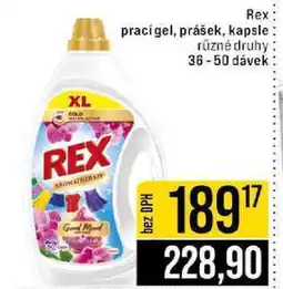 Jip Rex prací gel, prášek, kapsle různé druhy 36-50 dávek nabídka
