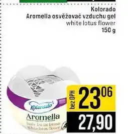 Jip Kolorado Aromella osvěžovač vzduchu gel white lotus flower 150 g nabídka