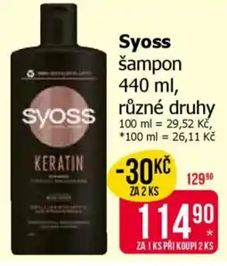 Teta Syoss šampon nabídka
