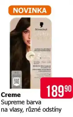 Teta Creme Supreme barva na vlasy, různé odstíny nabídka