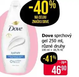 Teta Dove sprchový gel nabídka