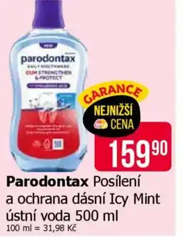 Teta Parodontax Posílení a ochrana dásní Icy Mint ústní voda nabídka