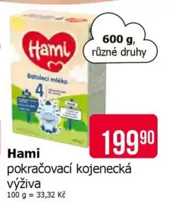 Teta Hami pokračovací kojenecká výživa nabídka