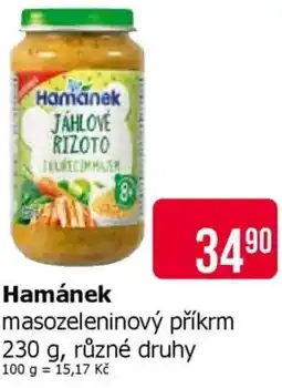 Teta Hamánek masozeleninový příkrm nabídka