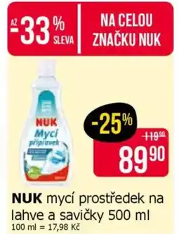 Teta NUK mycí prostředek na lahve a savičky nabídka