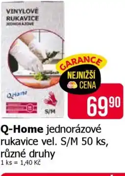 Teta Q-Home jednorázové rukavice vel. S/M nabídka
