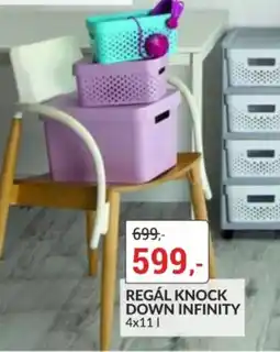 Baumax Regál knock down infinity nabídka