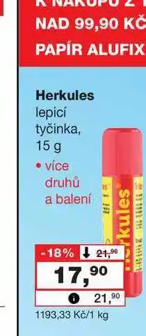 Barvy a laky drogerie Herkules lepicí tyčinka, 15 g nabídka