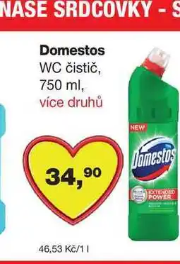 Barvy a laky drogerie Domestos WC čistič, 750 ml nabídka