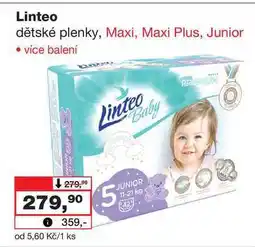 Barvy a laky drogerie Linteo dětské plenky, Maxi, Maxi Plus, Junior více balení nabídka