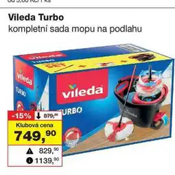 Barvy a laky drogerie Vileda Turbo kompletní sada mopu na podlahu nabídka
